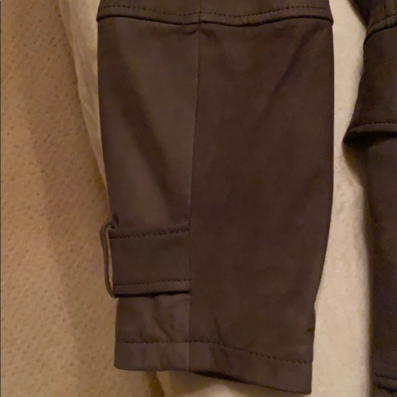 Strellson khaki brown leather/suede coat - Picture 8 of 10